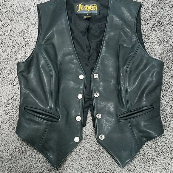 Diamond Leathers Other - Woman's Leather vest. Sz 10